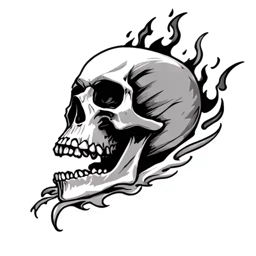 Skull And Fire