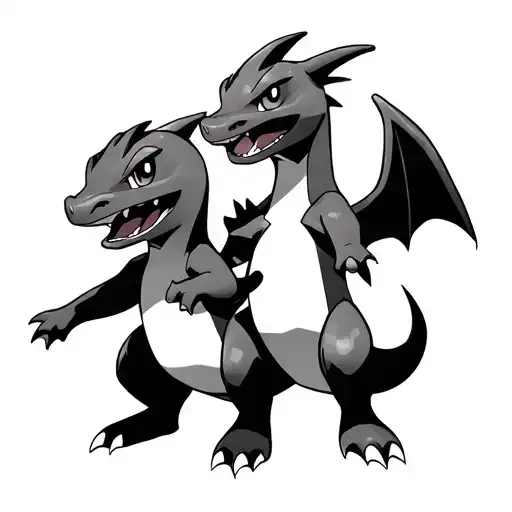 Charmander And Charizard Father Looking