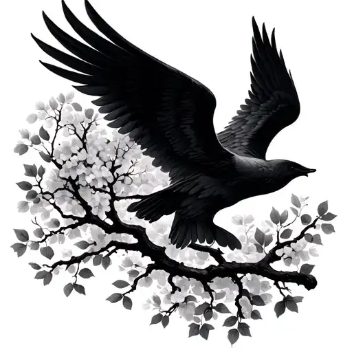 Chinaberry Tree Branches As Wings Spread Wide