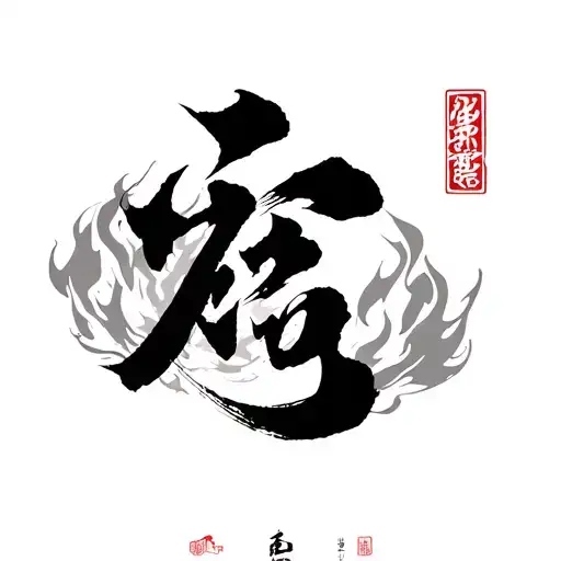 The Chinese Character For Fire