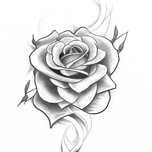 Christian Cross With Roses And Daffodils