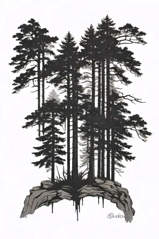 Dense Redwood Forest