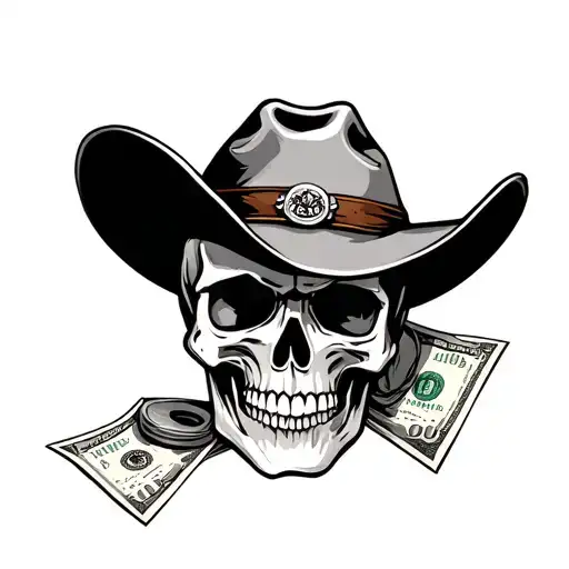 Skull Cowboy Money