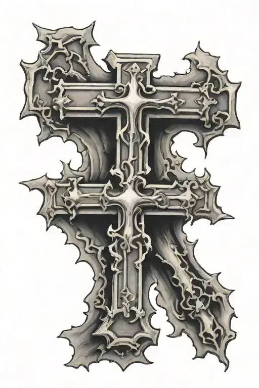 3 Crosses Horizontally A Scar