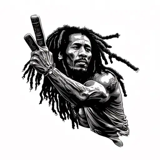 Bob Marley Fighting Evil