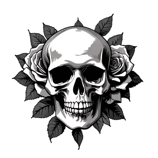 Skull And Roses