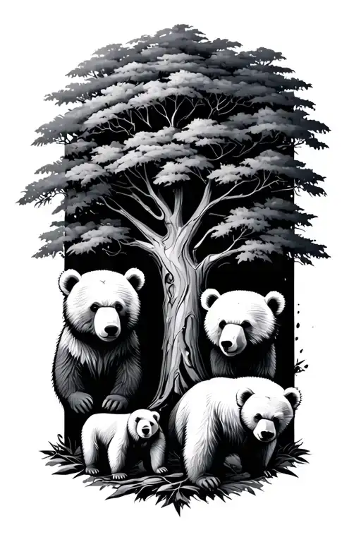 Tree 3 Litle Bears