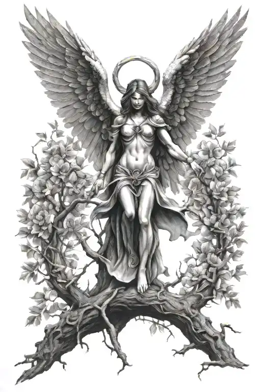Arch Angel In A Tree