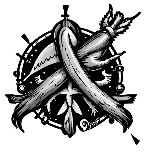 Hiv And Aids Design Incorporating Symbols Representing Different Preventions And Symptoms