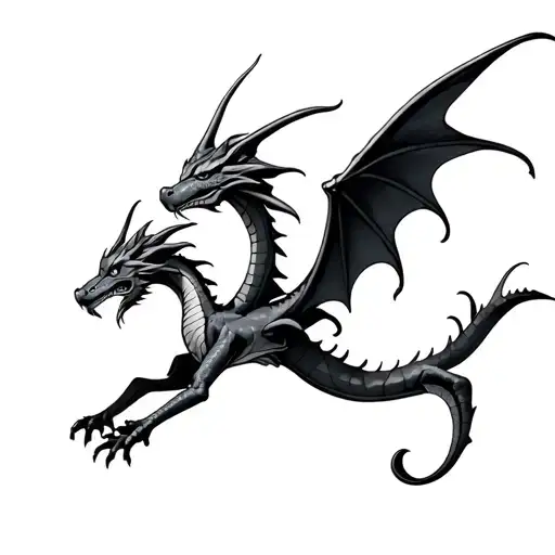 Small And Dainty Dragon Flying