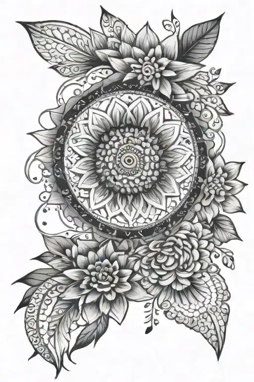 Mandala Floral Moons