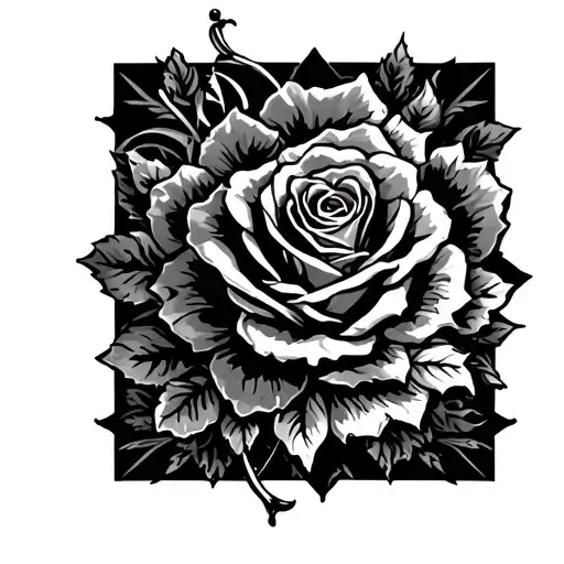 Nautical Chest Piece And Shoulder Tattoo Com Rosas