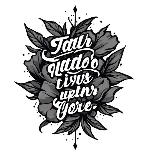 Chest Tattoo With A Quote