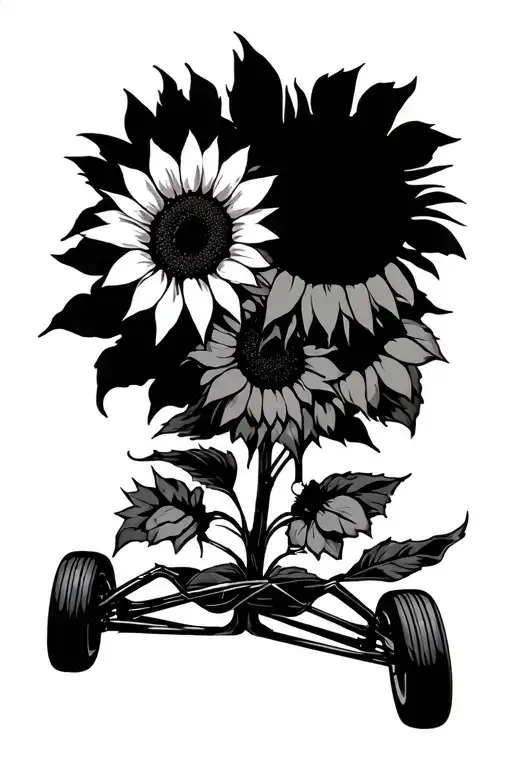 Sunflower Jeep Harley