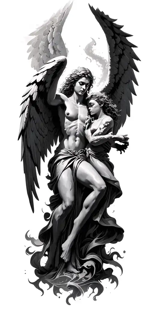 Angels Fighting Demons