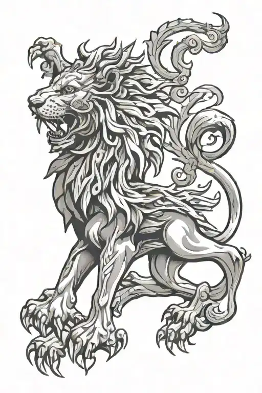 Scottish Rampant Lion