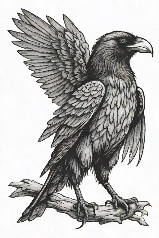 Crow Standing Proudly