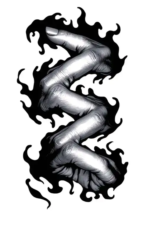 Nine Inch Nails Together Tied Together On Fire