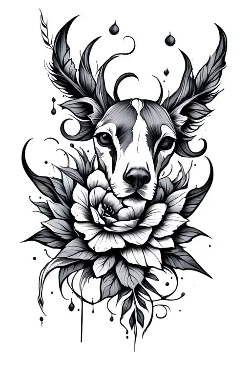 Beautiful Modern Stylized Blackwork