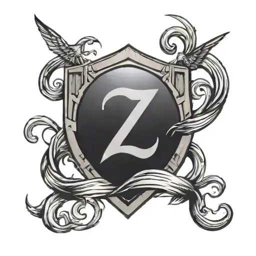 Round Wooden Shield 2-2-2024 Date Tattoo Incorporating Lightning Strike