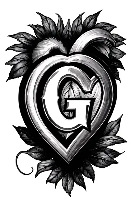 Create A Heart Shape With G In The Middle That Honors The Life Of My Father
