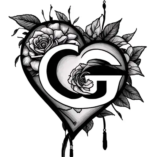 Create A Heart Shape With G In The Middle That Honors The Life Of My Father