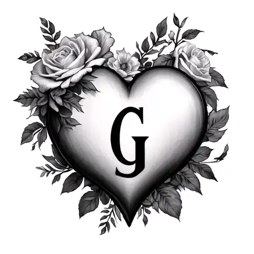 Create A Heart Shape With G In The Middle That Honors The Life Of My Father