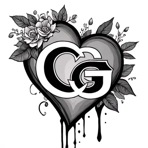 Create A Heart Shape With G In The Middle That Honors The Life Of My Father
