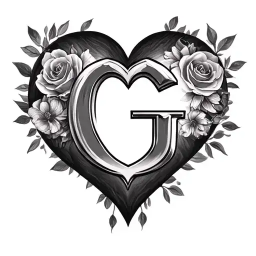 Create A Heart Shape With G In The Middle That Honors The Life Of My Father