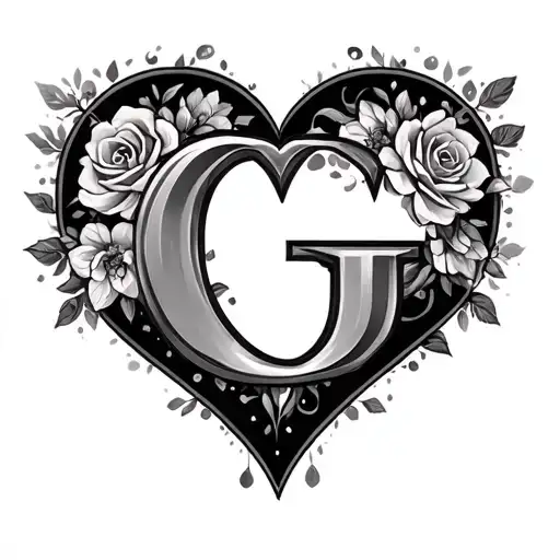 Create A Heart Shape With G In The Middle That Honors The Life Of My Father