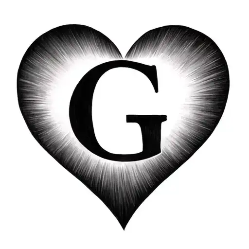 Create A Heart Shape With G In The Middle That Honors The Life Of My Father