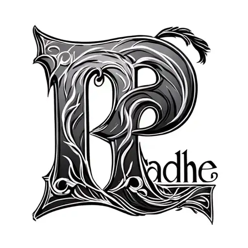 Radhe Name And P Letter With Dog
