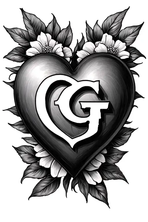 Create A Heart Shape With G In The Middle That Honors The Life Of My Father
