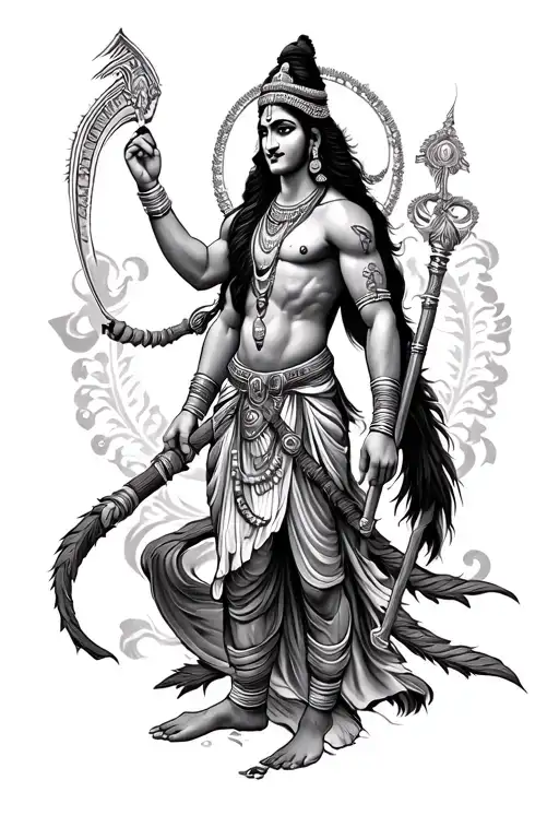 Lord Krishna Mahabharat Warrior Karna