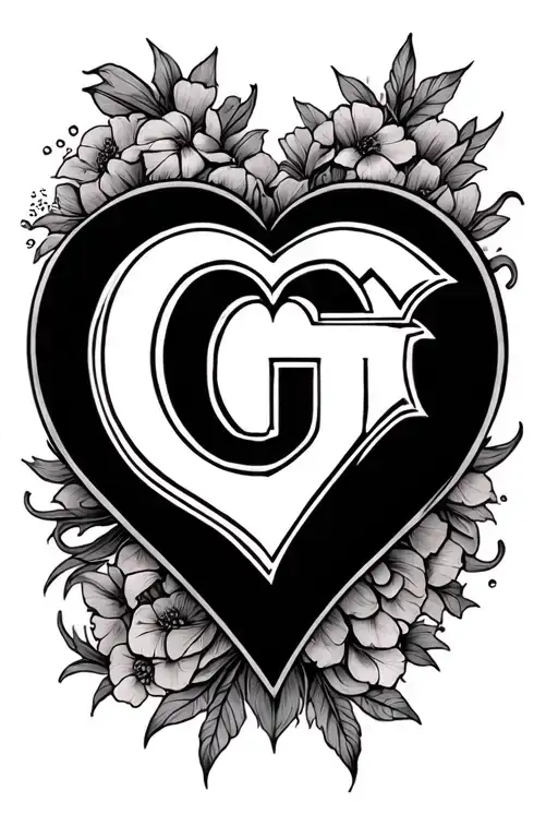 Create A Heart Shape With G In The Middle That Honors The Life Of My Father