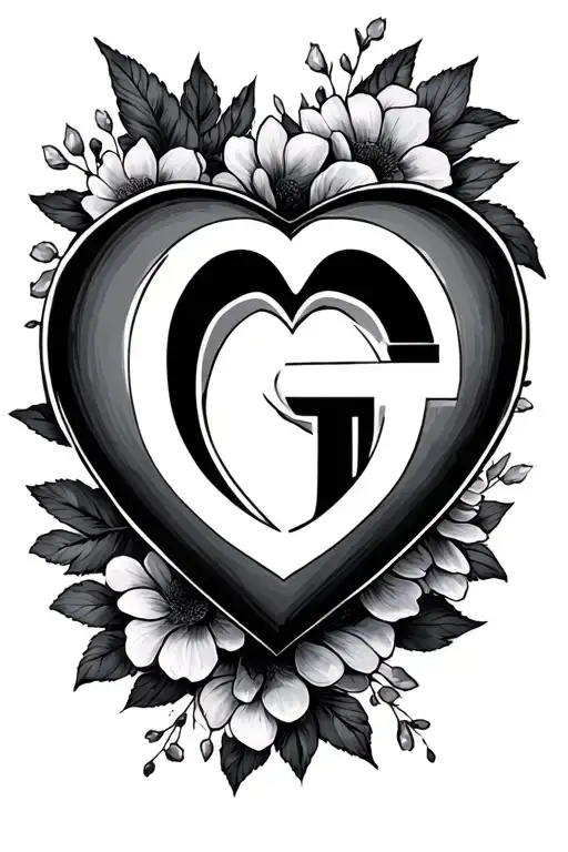 Create A Heart Shape With G In The Middle That Honors The Life Of My Father