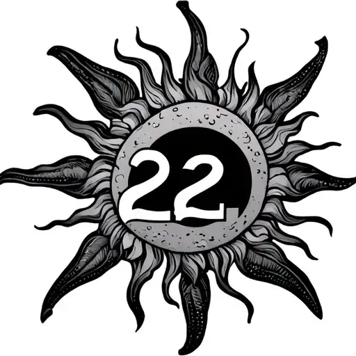 Sun With The Number 224 Incorporated