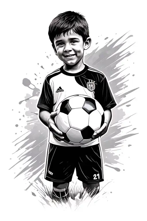 Soccer Dream As A Kid Holding