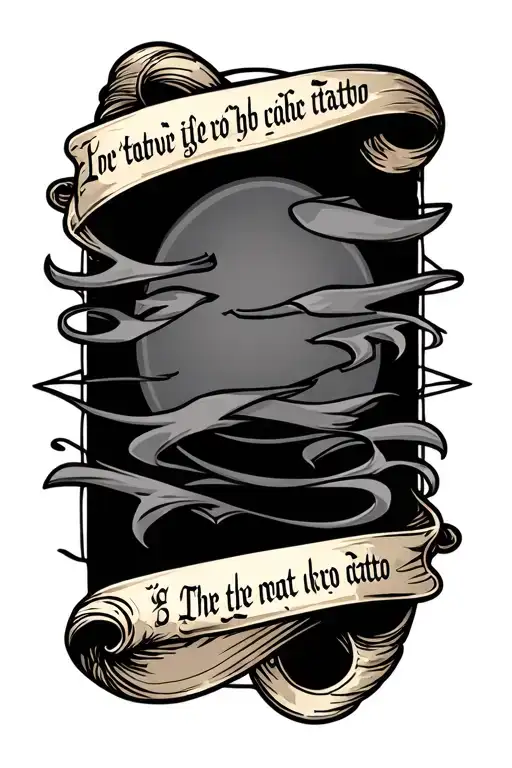 Scroll With Text Around Arm