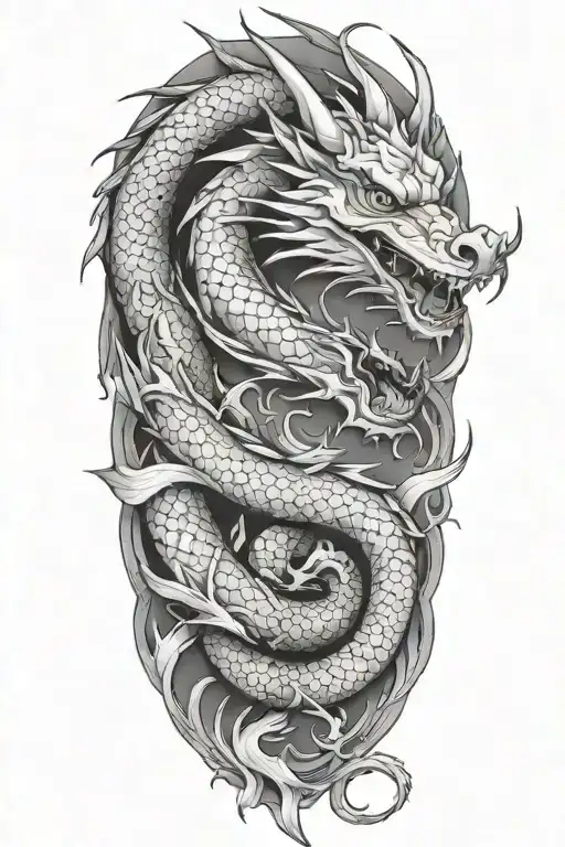 Dragon Wrap Around Arm