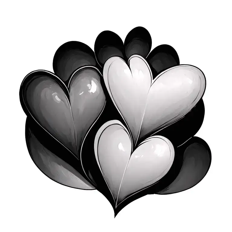 5 Hearts Interlinked Simple