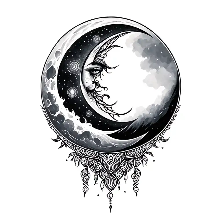 Boho Cresent Moon
