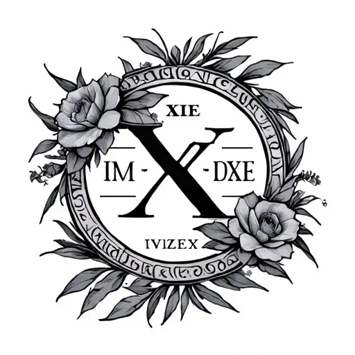 Roman Numeral Wedding Date