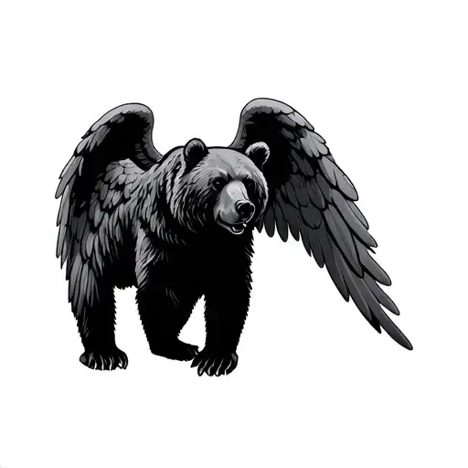 Bear With Angel Wings