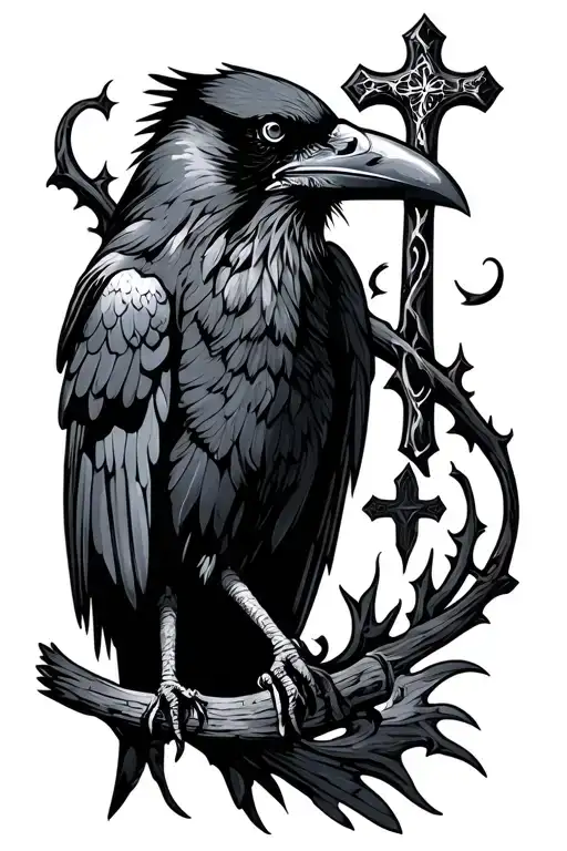 Raven And Crosses