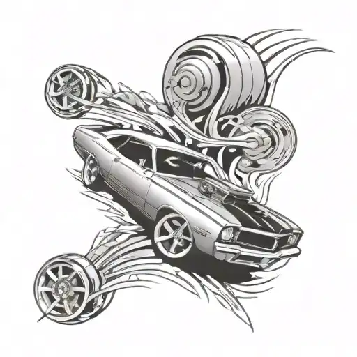 Muscle Car Speeding