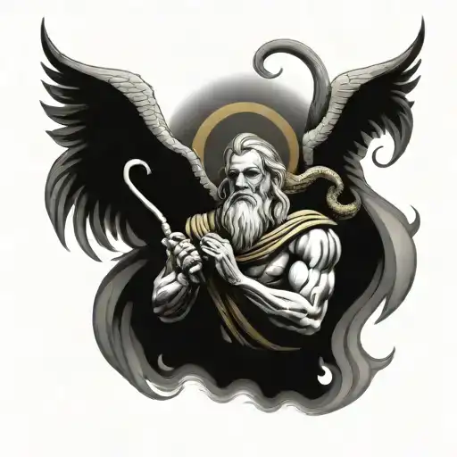 Moses With Golden Snake On St Michael The Archangel