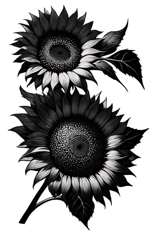 I Want A Picture So I Can Get A Tattoo With Sunflower And Sun Pictures
