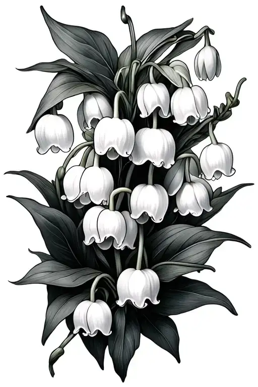 Lilly Of The Valley Cross Chain