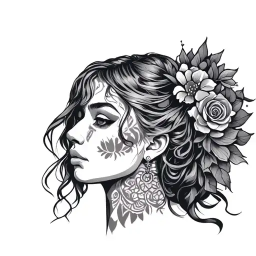 Chichimeca Female Head Wearing